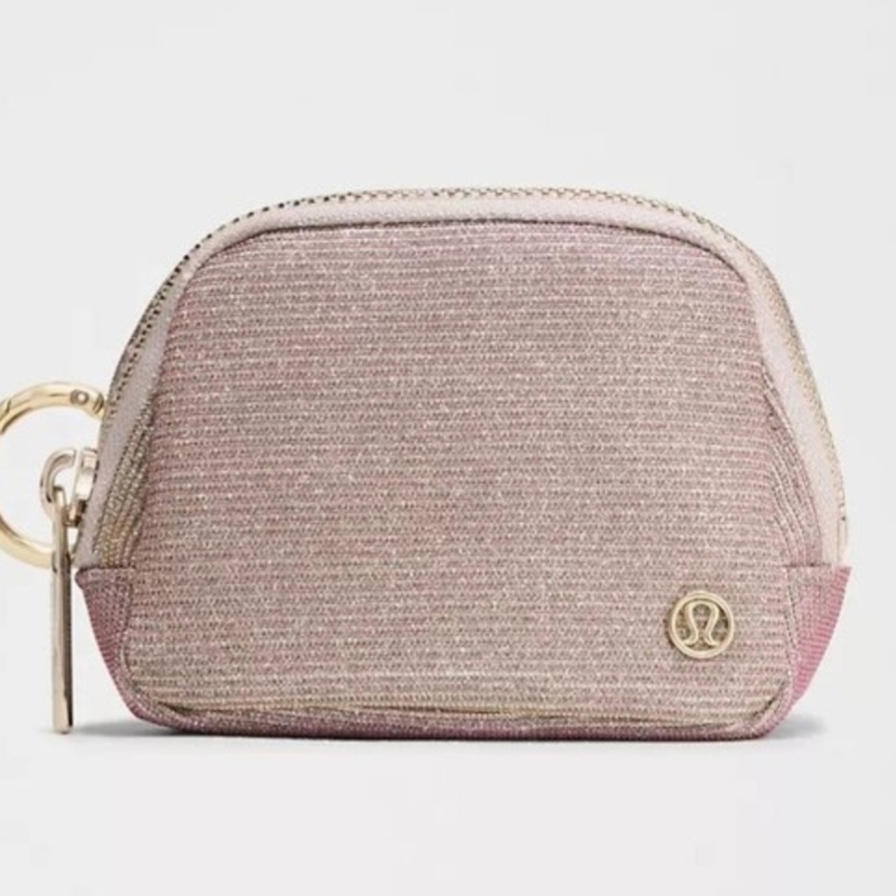 Lululemon Everyday Belt Bag Nano Glitter Metallic Pink NWT Shimmer